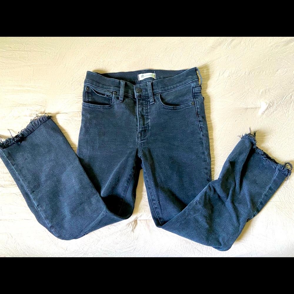 Madewell brand crop straight jeans